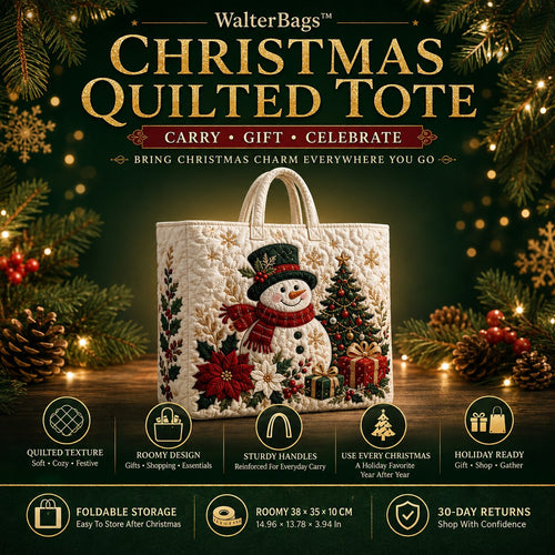 WalterBags™ Christmas Quilted Tote