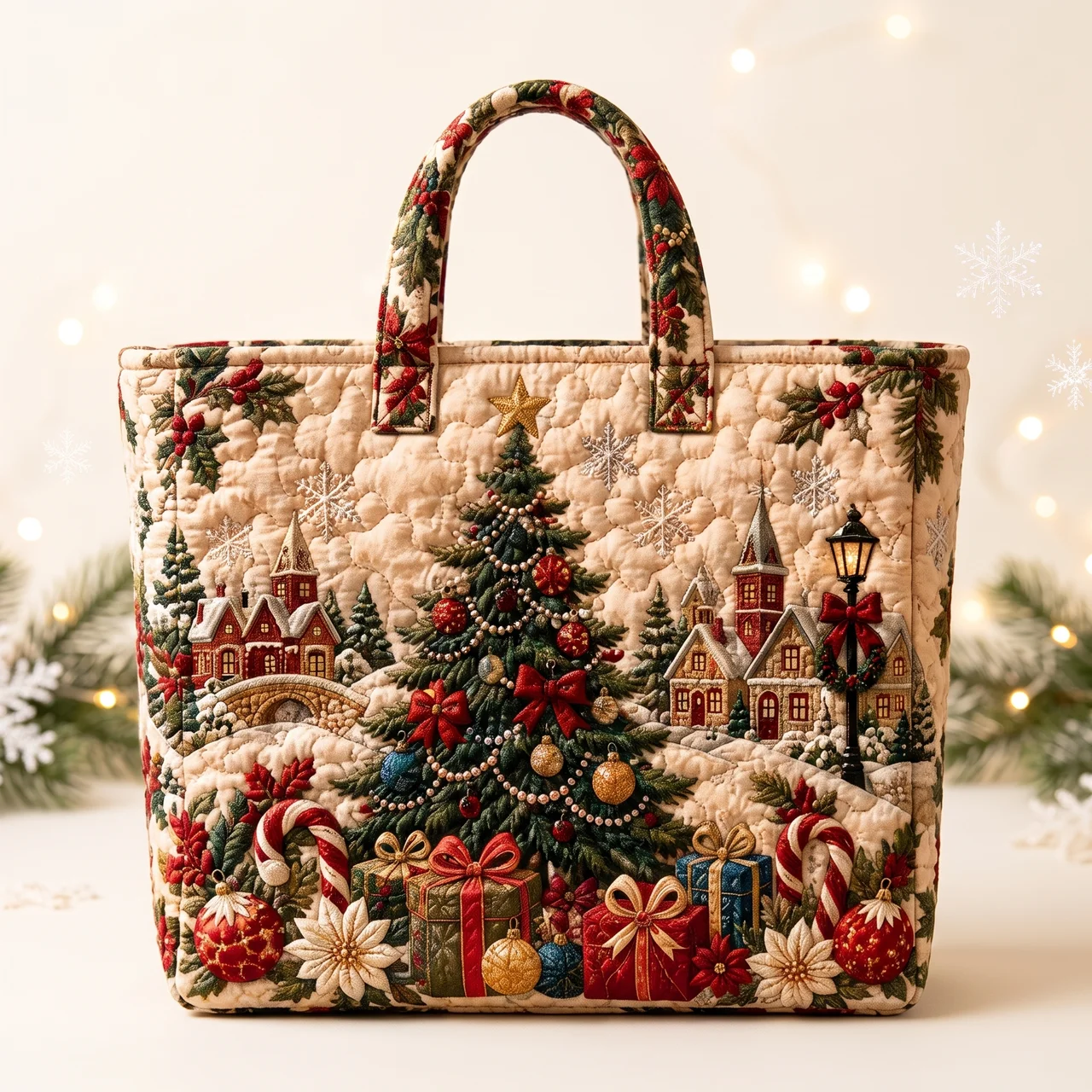 WalterBags™ Christmas Quilted Tote